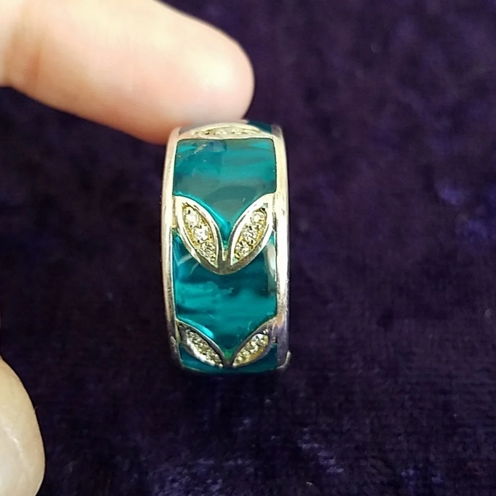 Sterling Silver Blue Ring